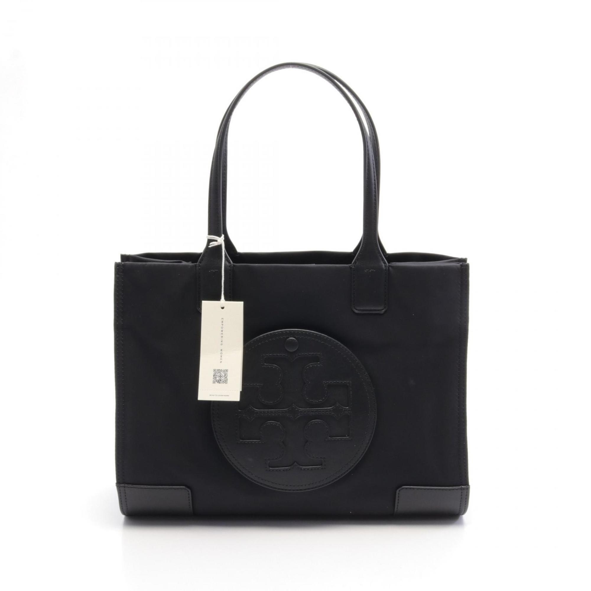 Tory Burch ELLA SAMLL TOTE Ella Small Tote Bag Nylon Faux Leather Women's Black 88578001