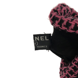 CHANEL Gloves Clothing Suede Women's Black