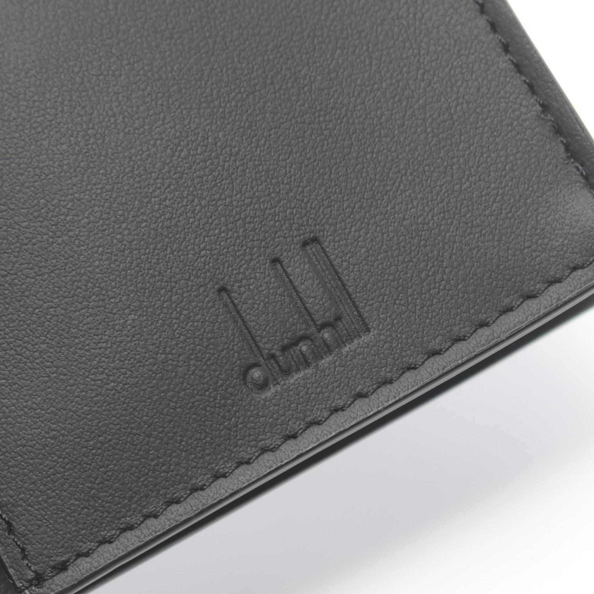 Dunhill Signature Business Card Holder/Card Case Coated Canvas Men's Black 21R2470LT001R