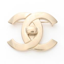 CHANEL Coco Mark Brooch GP (Gold Plated) Women's Gold B18C