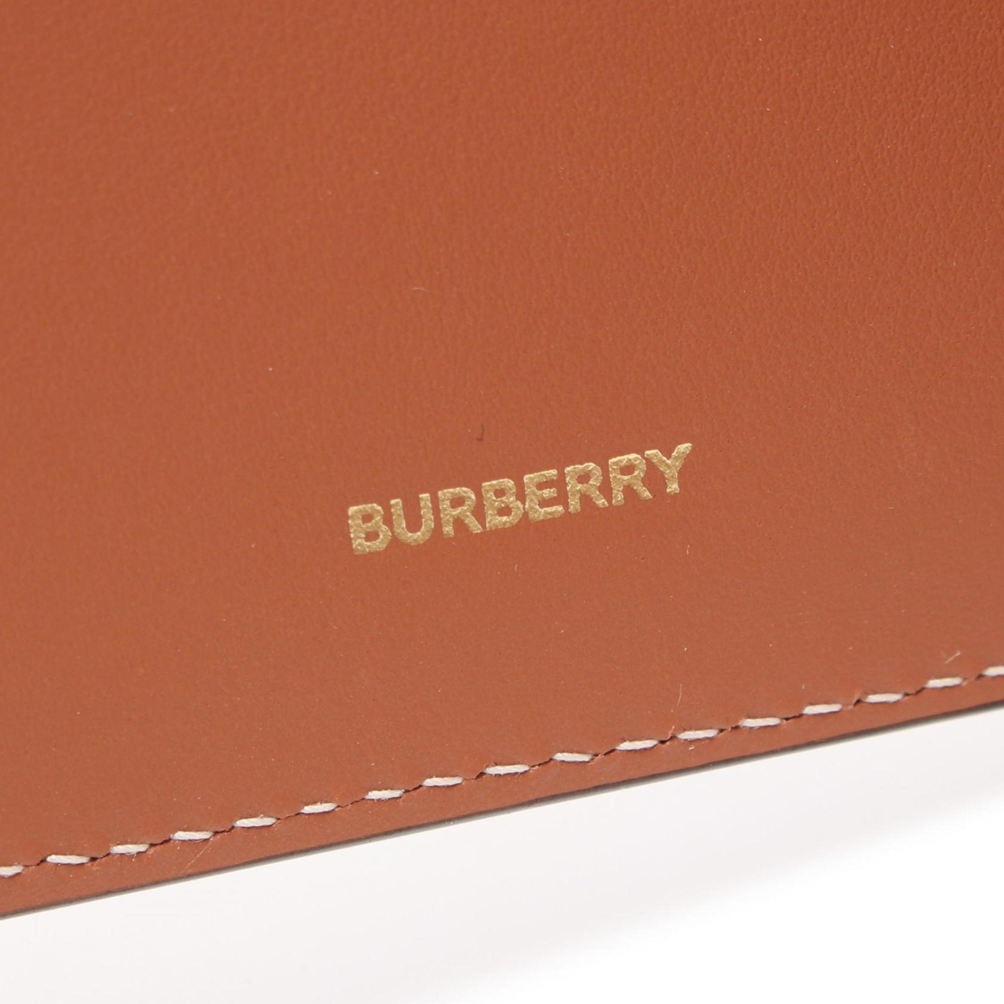 Burberry Archive Check Business Card Holder/Card Case Coated Canvas Women's Beige Multicolor 8073975