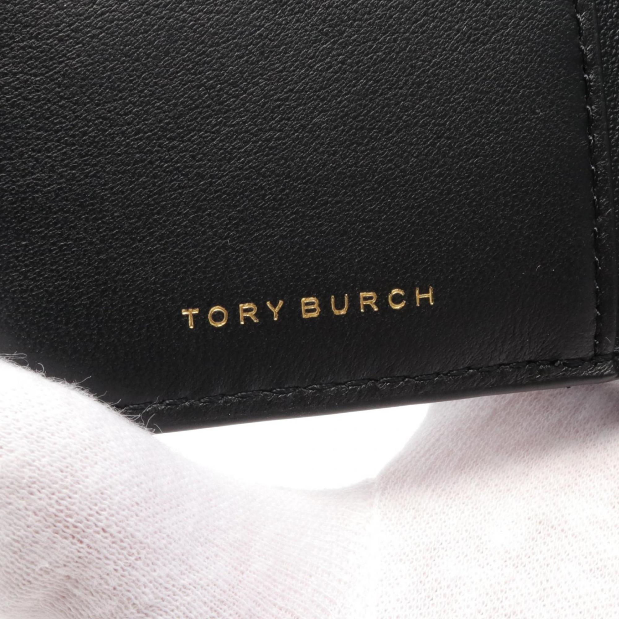 Tory Burch KIRA Bi-fold Wallet Leather Women's Black 153121001