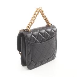 CHANEL Matelasse Shoulder Bag Leather Caviar Skin (Grained Calf) Women's Black AS0785