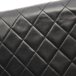 CHANEL Matelasse Shoulder Bag, Lambskin, Women's, Black