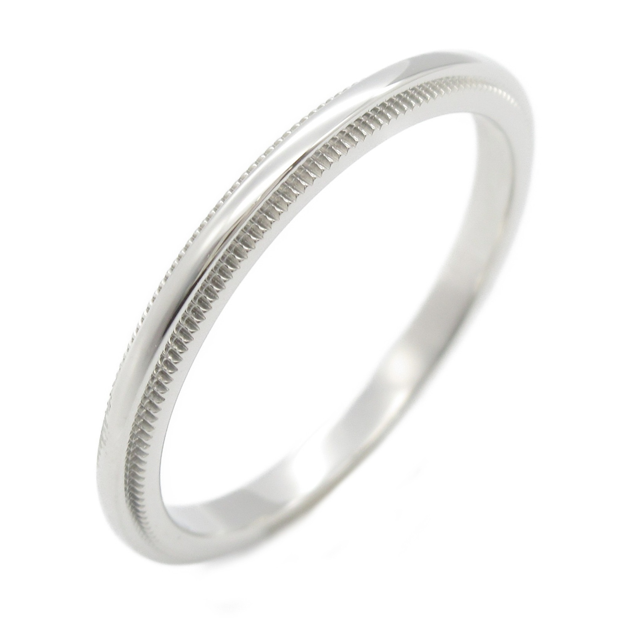 Tiffany & Co. Milgrain Ring, Pt950 Platinum, Men's, Women's, Silver