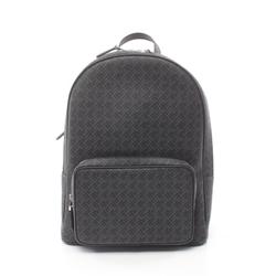 Dunhill Monogram Pattern Rucksack Backpack Bag Coated Canvas Leather Men's Black 24R3721LT001R