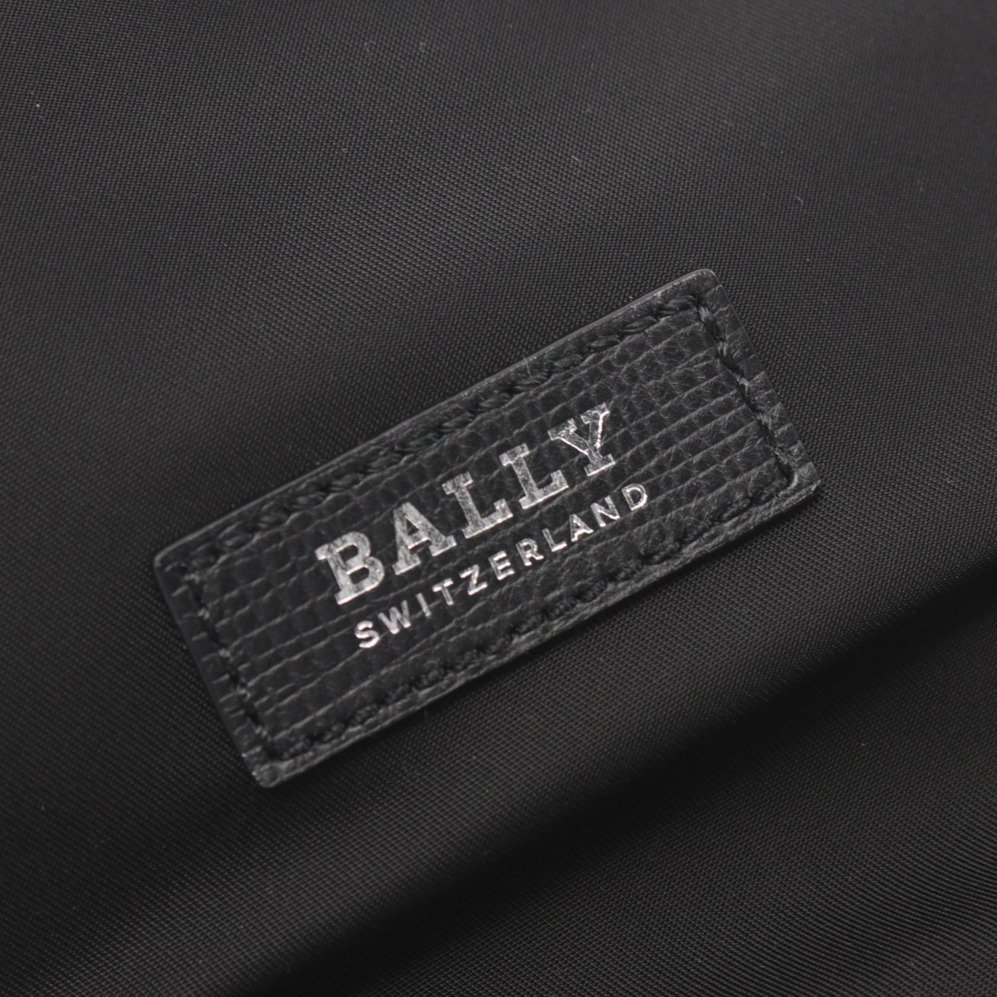 BALLY Shoulder Bag Nylon Leather Men's Black