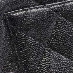 CHANEL Matelasse Handbag Bag Caviar Skin (Grained Calf) Women's Black A12397