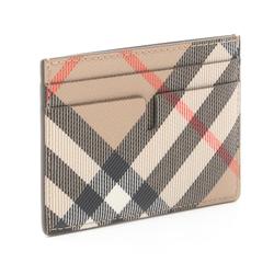 Burberry Check Card Holder Business Holder/Card Case Coated Canvas Women's Beige Multicolor 8091914