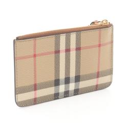 Burberry Check Wallet/Coin Case Wallet Coated Canvas Women's Beige Multicolor 8094428