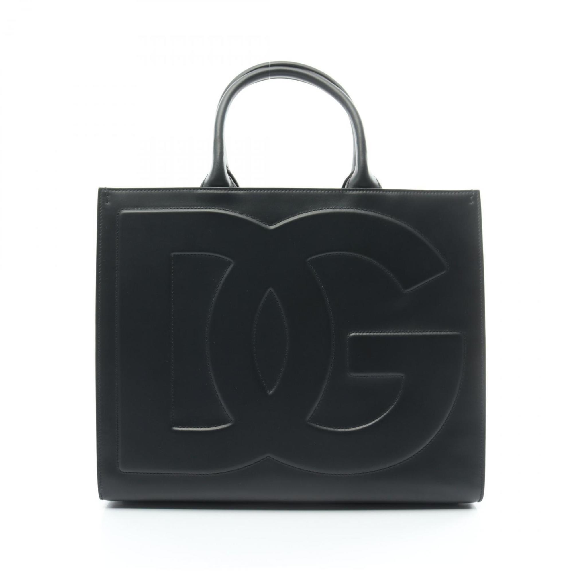 Dolce & Gabbana DG Daily Bag Midi Handbag Leather Women's Black