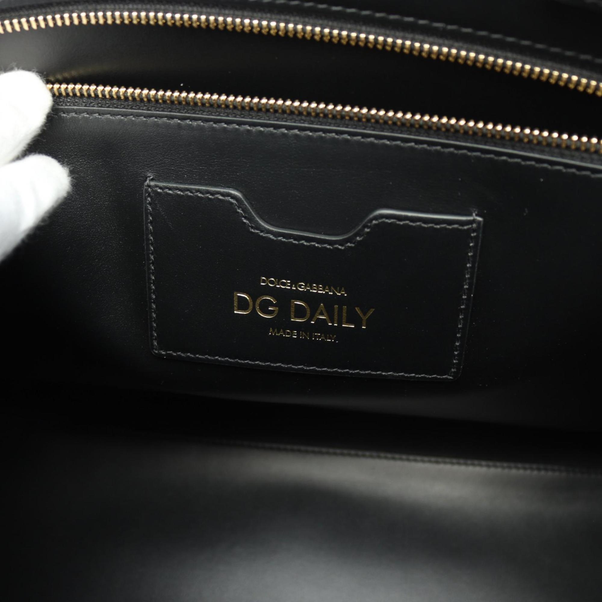 Dolce & Gabbana DG Daily Bag Midi Handbag Leather Women's Black