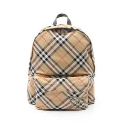 Burberry backpack, backpack bag, canvas, men's, women's, beige, multicolor, 8091312