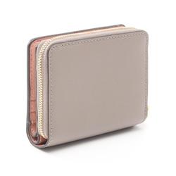 Tory Burch ROBINSON Bifold Wallet, Leather, Women's, Beige, 88731082