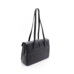 CELINE 16 Seize Medium Soft Tote Bag Leather Women's Black 195543CR838NO