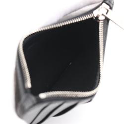 CELINE Compact Zipped Card Holder Business Holder/Card Case Leather Women's Black 10B683BEL