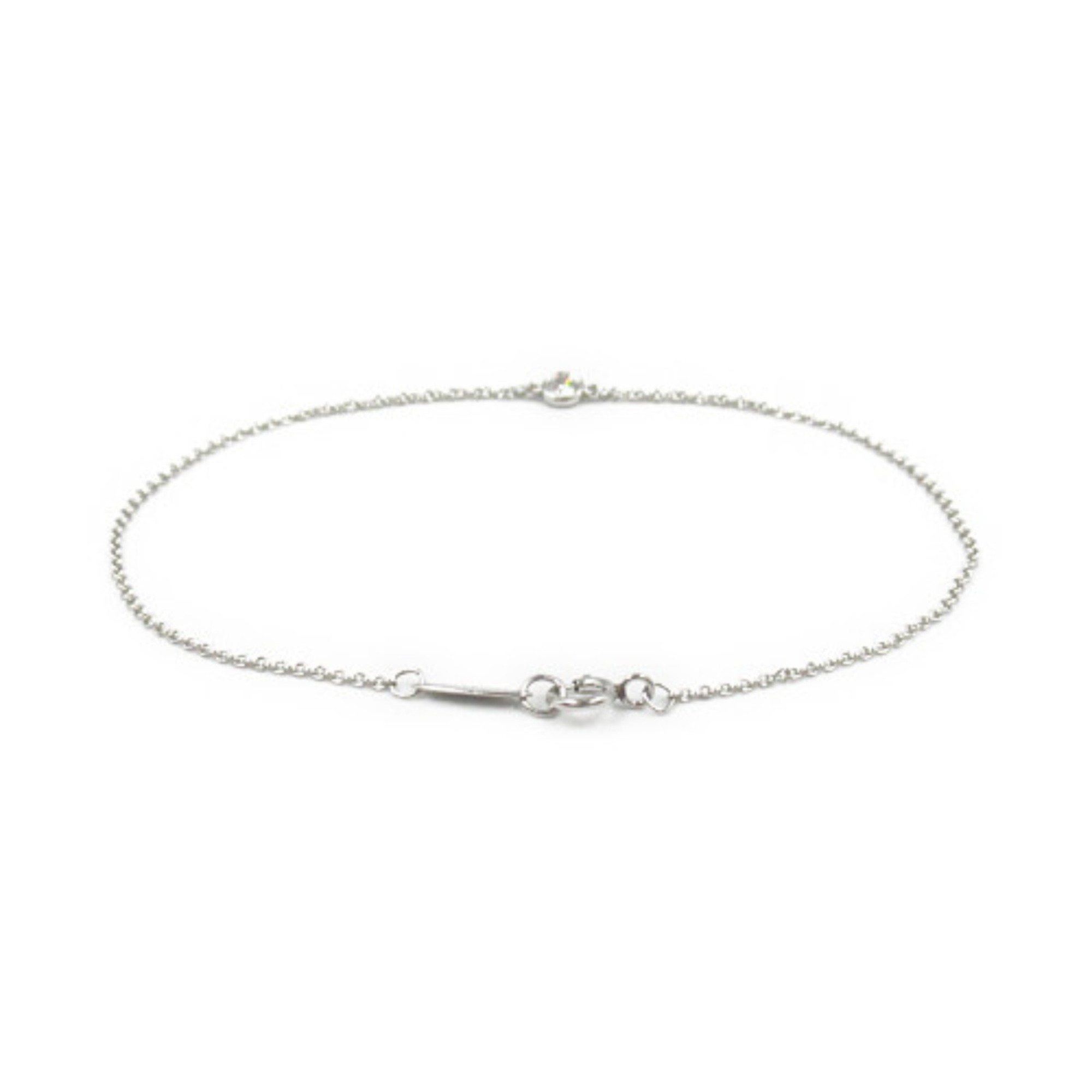 Tiffany & Co. By the Yard Bracelet, Pt950 Platinum, Diamond, Women's, Clear