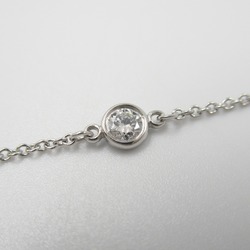 Tiffany & Co. By the Yard Bracelet, Pt950 Platinum, Diamond, Women's, Clear