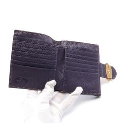 FENDI Bi-fold wallet Leather Women's Purple