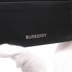 Burberry Bi-fold Wallet Coated Canvas Men's Brown Black Multicolor 8084174