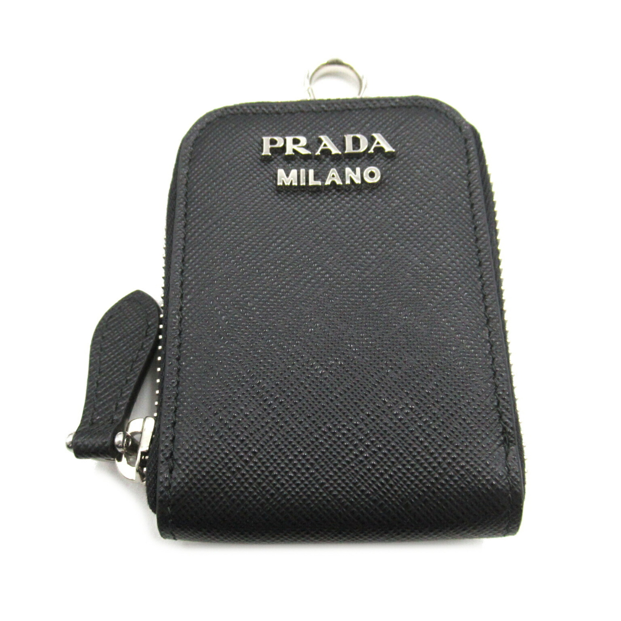 PRADA Shoulder Bag Saffiano Leather Men Women Black 1BP0202EVUF0002