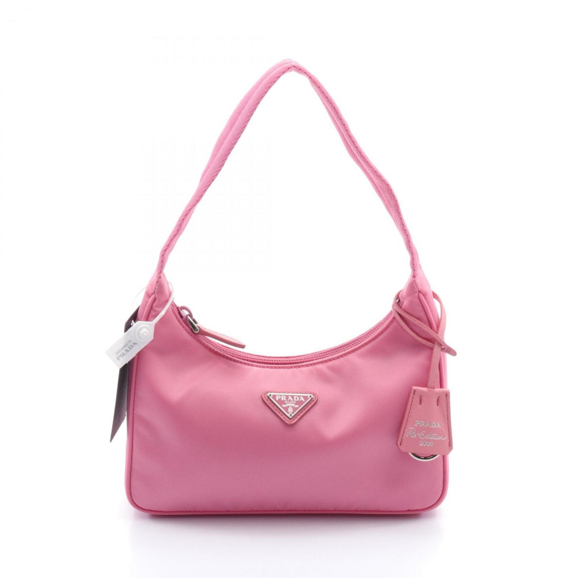 PRADA Re-Edition 2000 Bag Handbag Nylon Women's Pink 1NE515