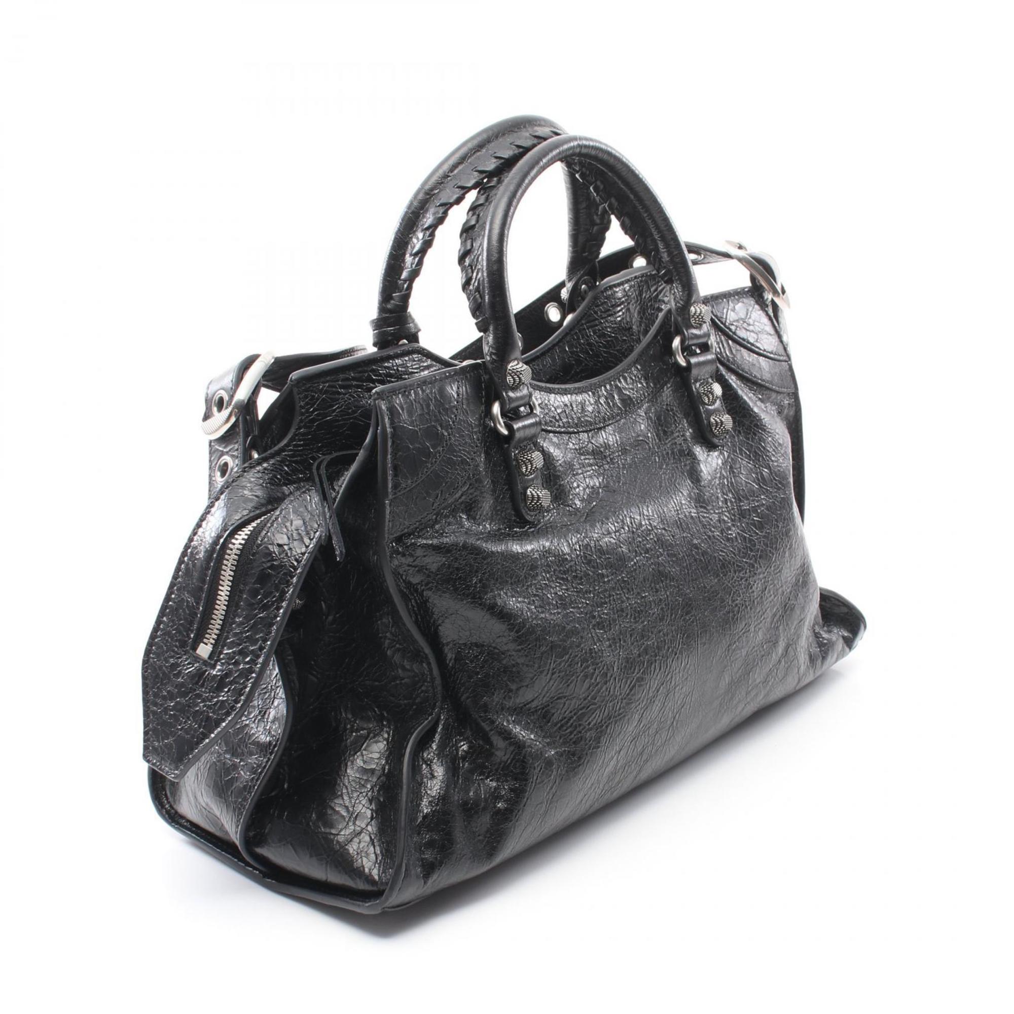 BALENCIAGA NEO CAGOLE CITY Handbag Bag Leather Women's Black 700451210B01000