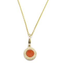 BVLGARI Coral Necklace K18 (Yellow Gold) Ladies Orange