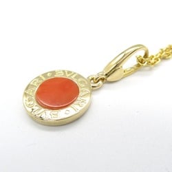 BVLGARI Coral Necklace K18 (Yellow Gold) Ladies Orange