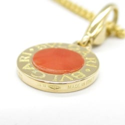 BVLGARI Coral Necklace K18 (Yellow Gold) Ladies Orange