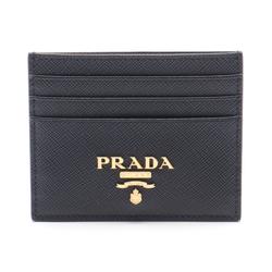 Prada SAFFIANO PRINT Business Card Holder Card Case Saffiano Leather Women s Black 1MC025QWAF0002 eLADY Globazone