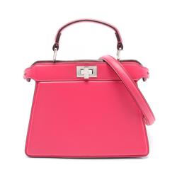 FENDI Peekaboo ISeeU Handbag Bag Leather Women's Pink 8BN335 ABVE