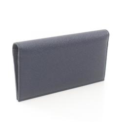 BVLGARI MAN Bi-fold Long Wallet Leather Men's Navy 286057