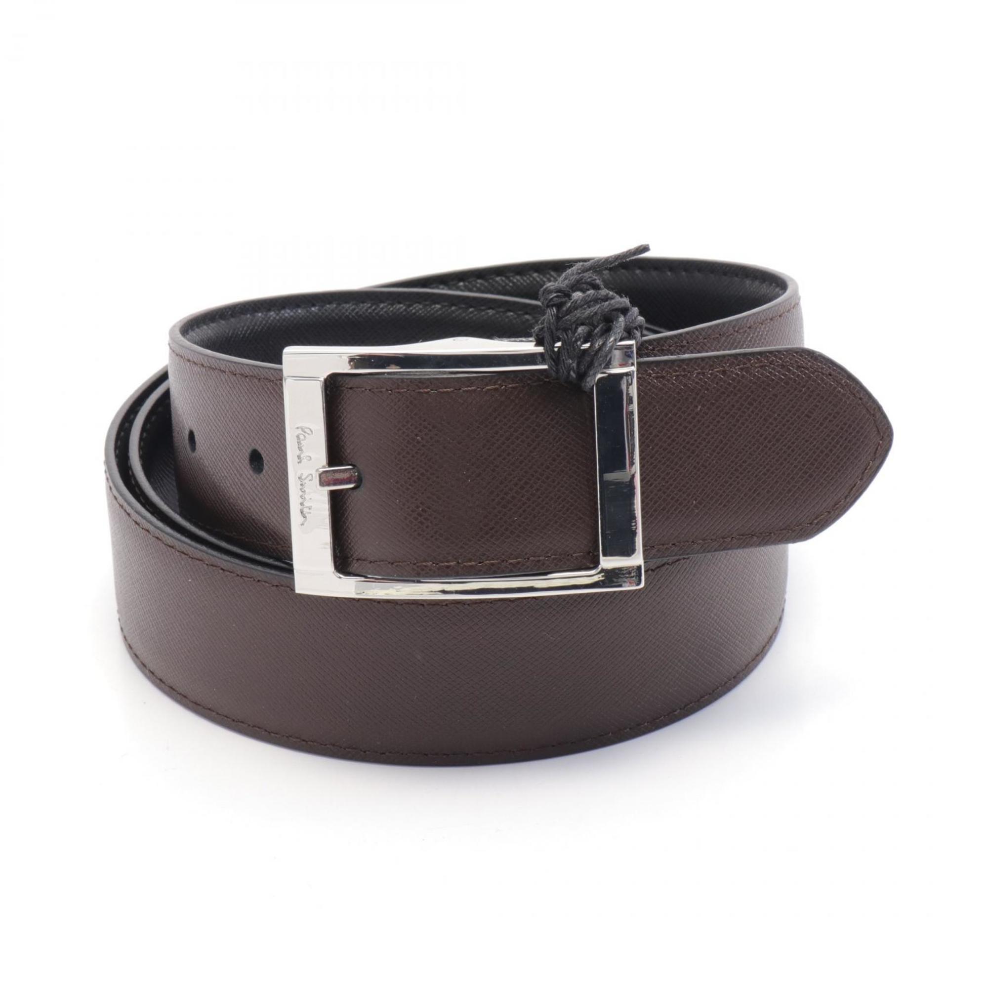 Paul Smith Belt Clothing Leather Men's Black Brown M1A-4437-ACUT