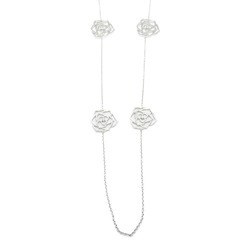 Piaget Rose Long Necklace K18WG (White Gold) Diamond Women's Clear