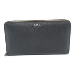 Paul Smith Round Long Wallet Leather Men's Women's Black 4778X78A