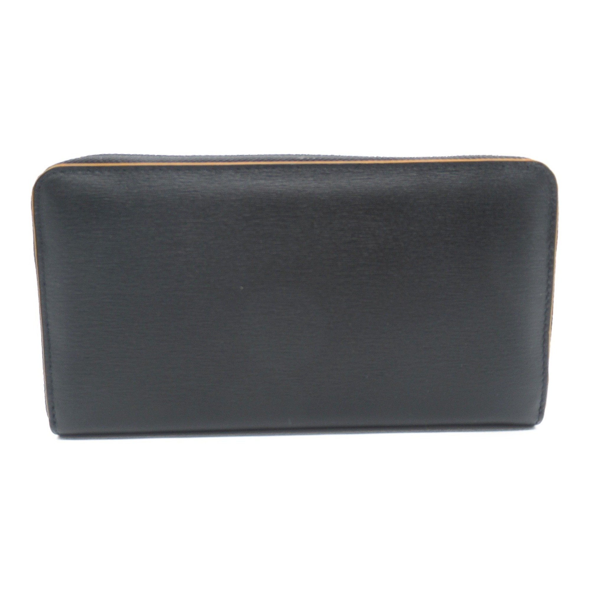 Paul Smith Round Long Wallet Leather Men's Women's Black 4778X78A