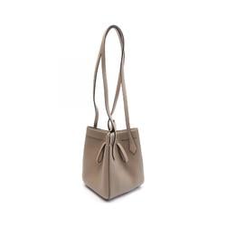 FENDI ORIGAMI MINI shoulder bag, leather, women's, beige, 8BS083APZAF11WS