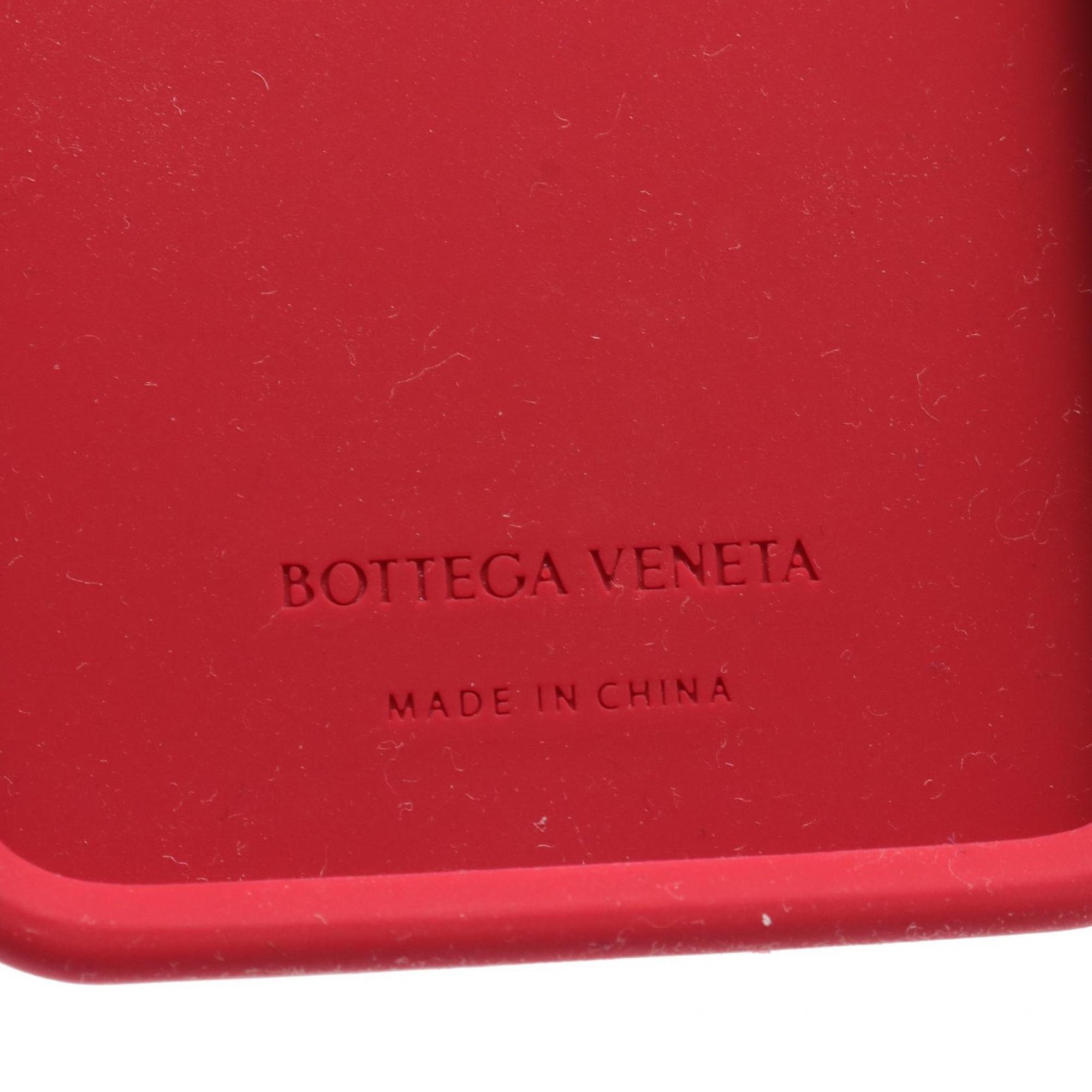 BOTTEGA VENETA Intrecciato iPhone13Pro Mobile Phone/Smartphone Rubber Men's Women's Red