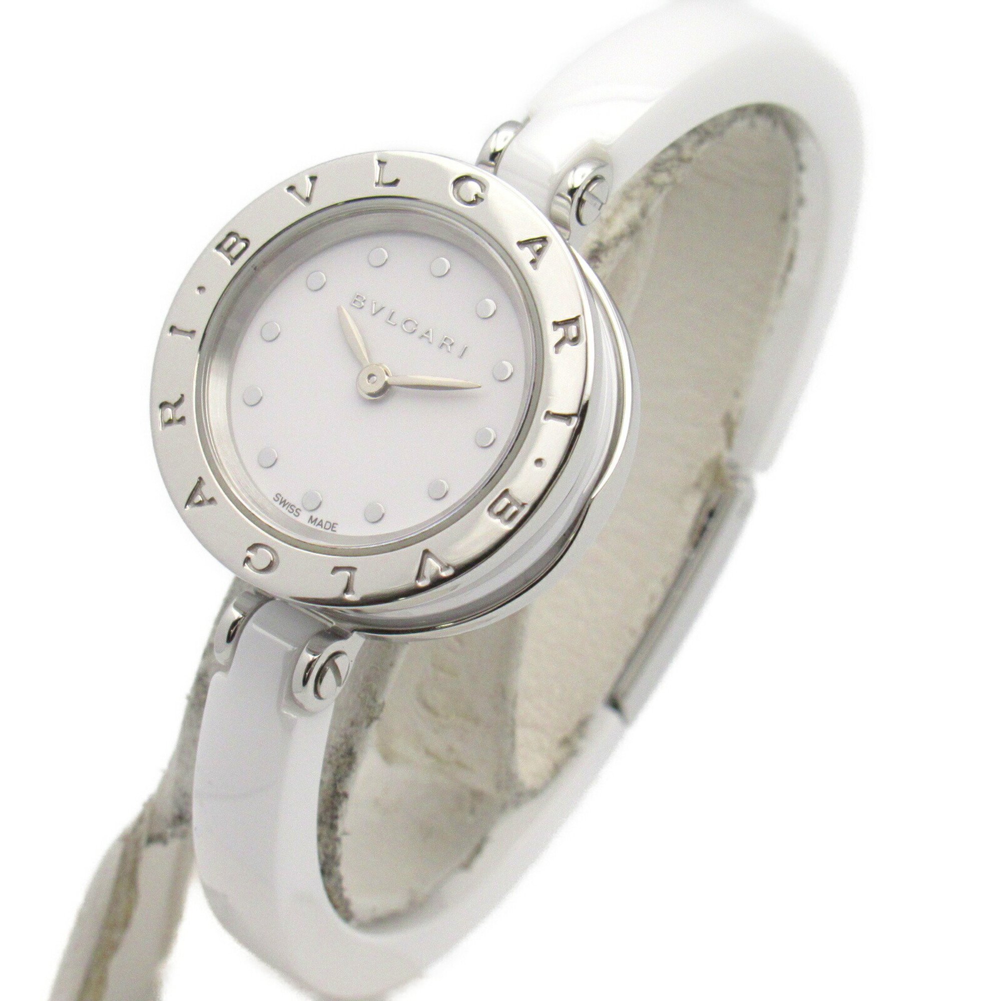 BVLGARI B-zero1 Watch Stainless Steel Ceramic Ladies White BZ23SC