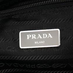 Prada TESSUTO+SAFFIANO Re-nylon Tote Bag, Nylon Leather, Women's, Black, 1BG052OOWR064F0002