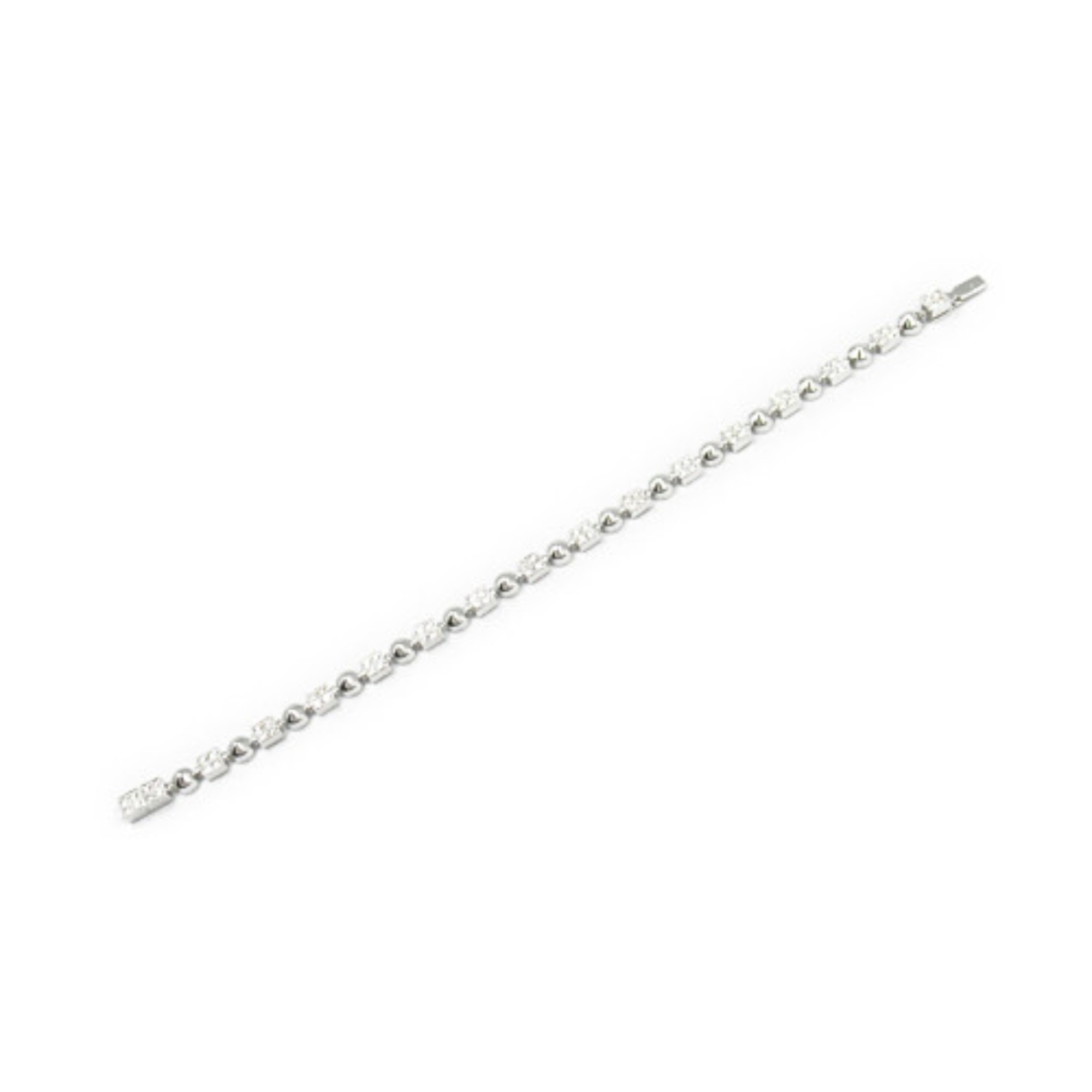 BVLGARI Lucia Bracelet, K18WG (White Gold), Diamond, Women's, Clear