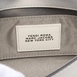 FENDI x MARC JACOBS Baguette Phone Pouch Handbag Bag Leather Women's White Black