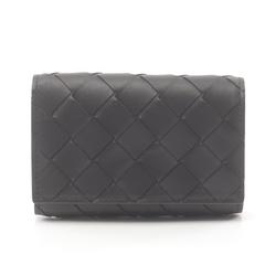 BOTTEGA VENETA Intrecciato Key Case Leather Men's Women's Black 630336VCPQ48803