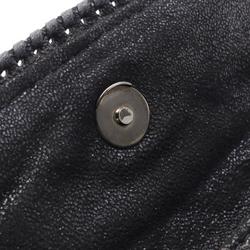 Stella McCartney Falabella Shaggy Deer Shoulder Bag, Faux Leather, Women's, Black, 364519