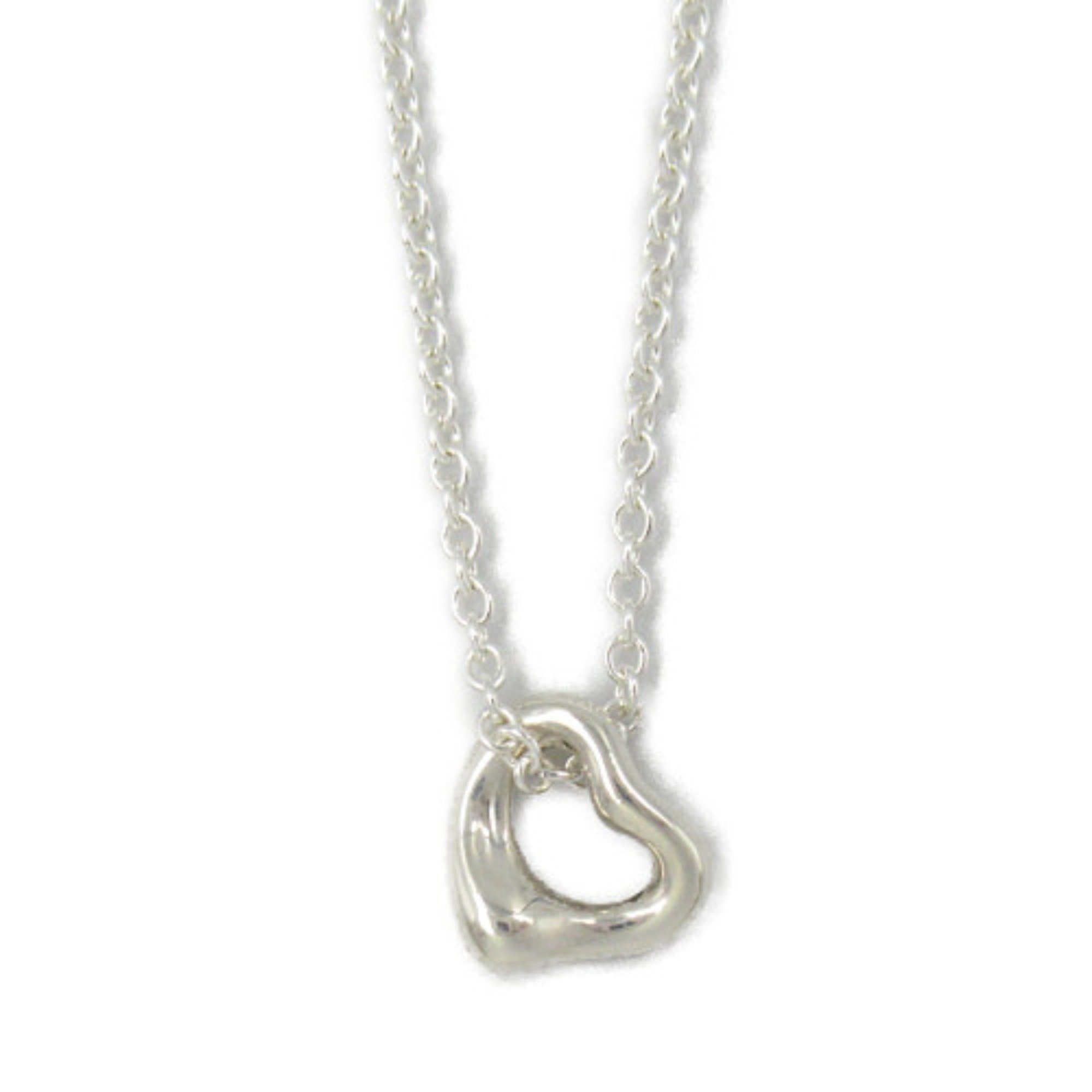 Tiffany & Co. Heart Necklace 7MM Silver 925 Women's