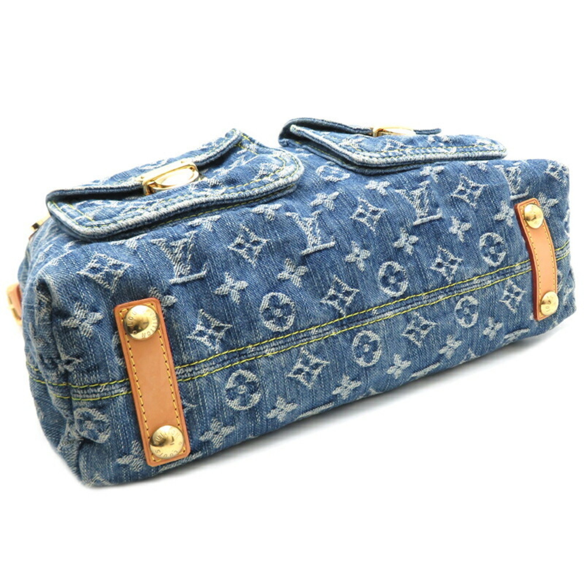 Louis Vuitton Baggy GM Women's Shoulder Bag M95048 Monogram Denim Blue