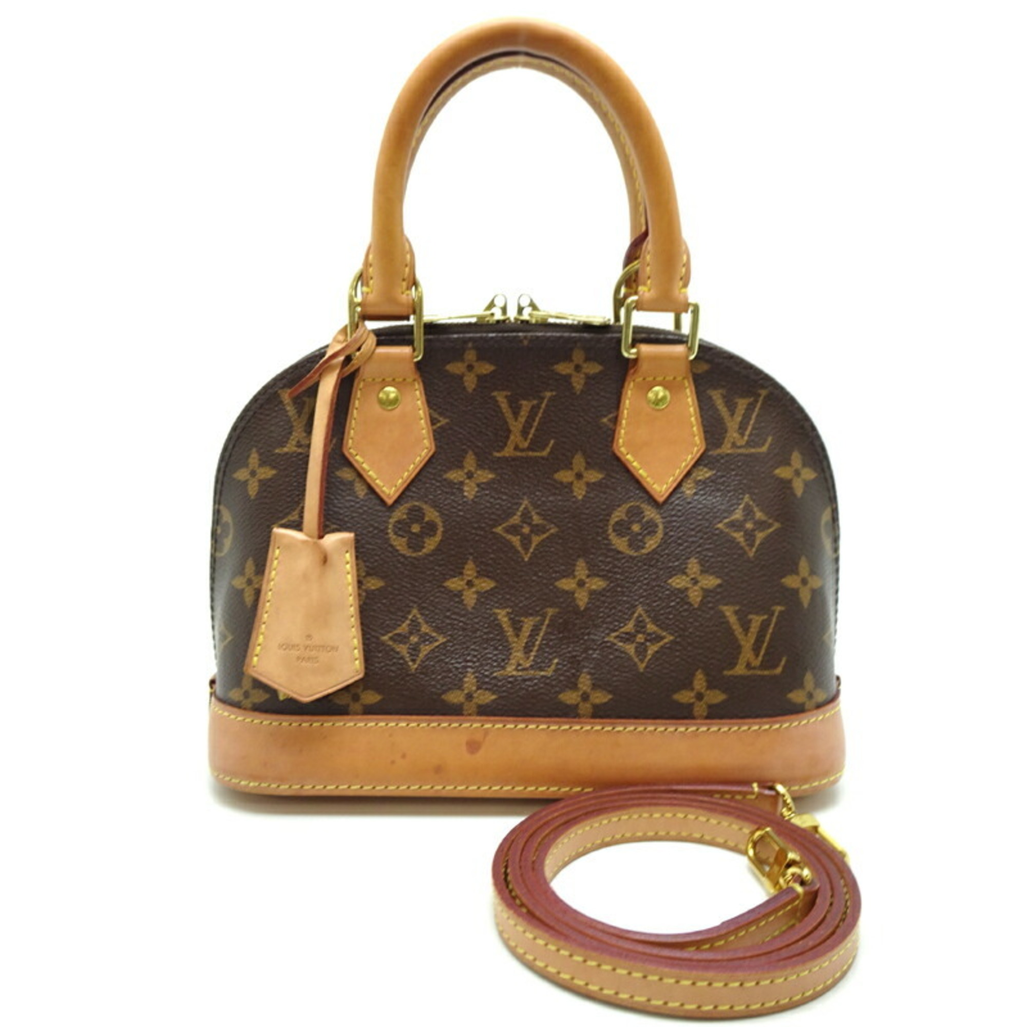 Louis Vuitton Alma BB Women's Handbag M53152 () Monogram Brown