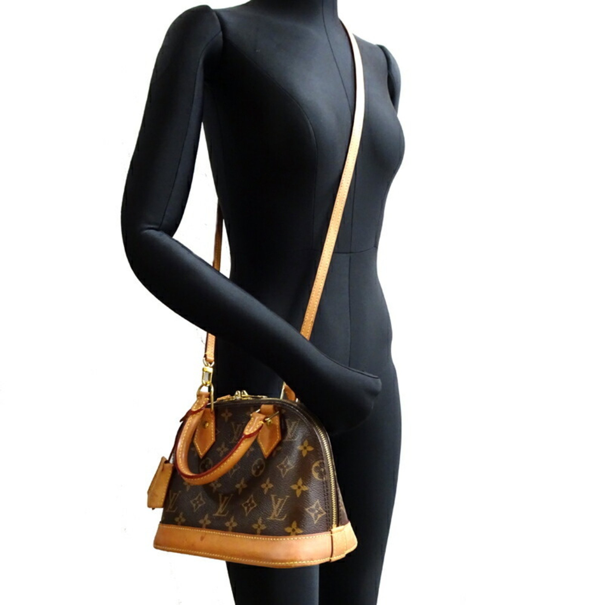 Louis Vuitton Alma BB Women's Handbag M53152 () Monogram Brown