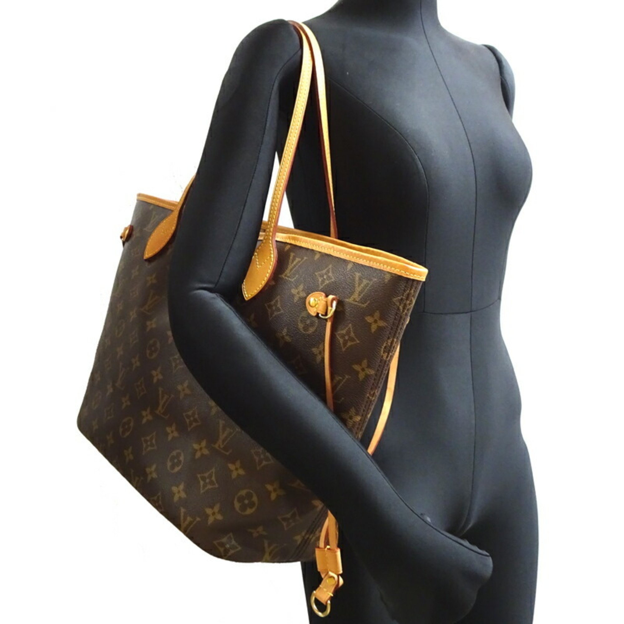 Louis Vuitton Neverfull MM Women's Tote Bag M46987 Monogram Brown